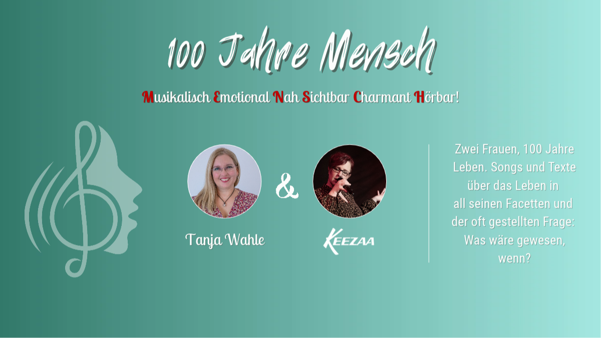 Soli-Konzert – "100 Jahre Mensch" – Konzert & Lesung für den guten Zweck