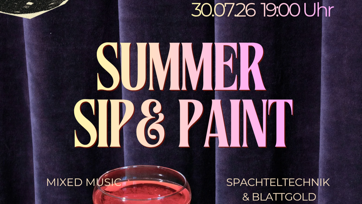 Summer Sip & Paint auf der Parkterrasse des Hilton Hotels Frankfurt