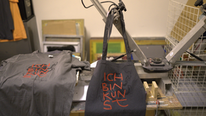 Siebdruck live printing