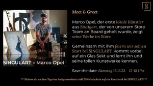 Meet & Greet Künstler Marco Opel bei SINGULART