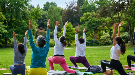 Yoga im Park Leipzig