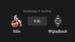 1. Bundesliga, 1. FC Köln - Gladbach