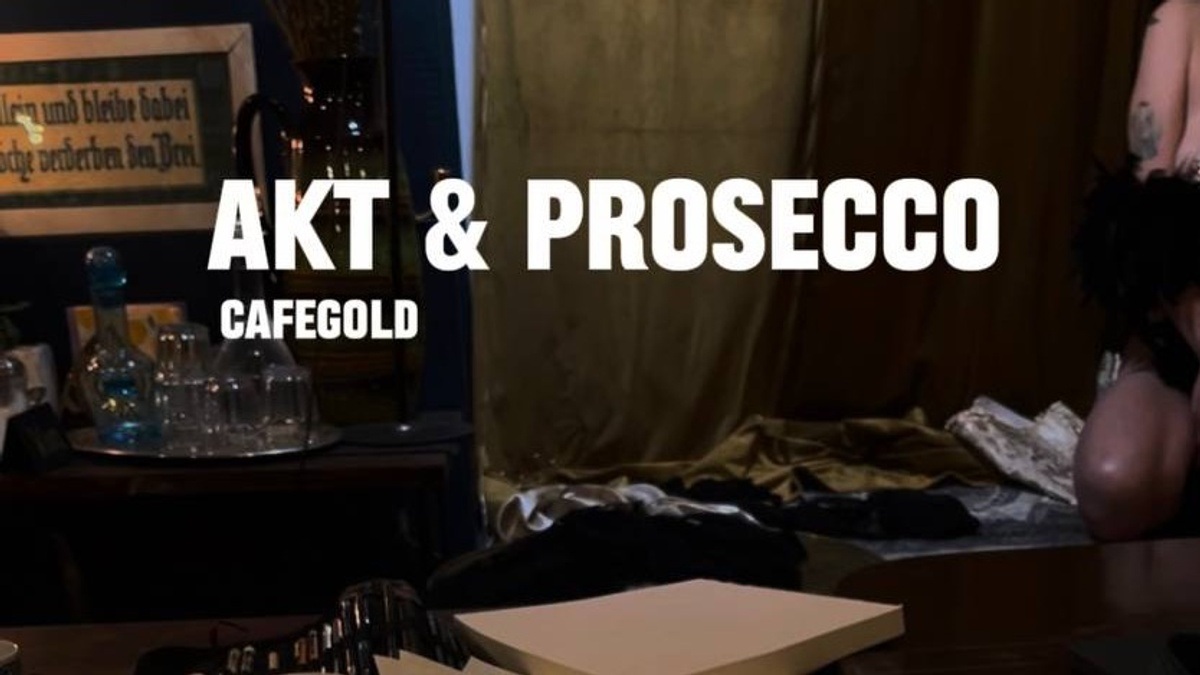 Act & Prosecco / Act Zeichnen mit Prosecco im Cafe Gold
