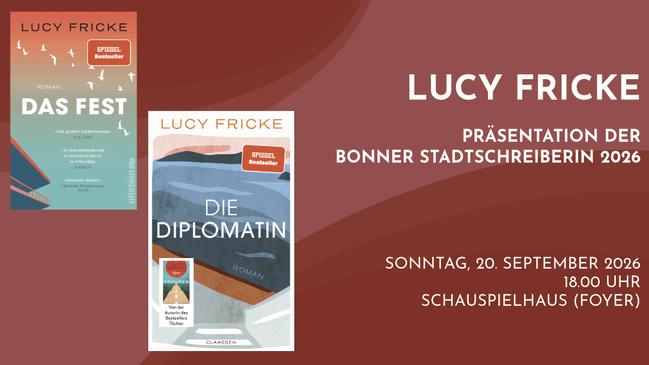 Präsentation der Bonner Stadtschreiber 2026: Lucy Fricke