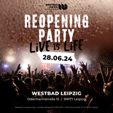 Vorausgeschaut: Reopening-Party Westbad Leipzig