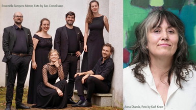 Musik und Bildende Kunst – gemalte Klänge  Vokalensemble Tempera Mente und Künstlerin Anna Dianda