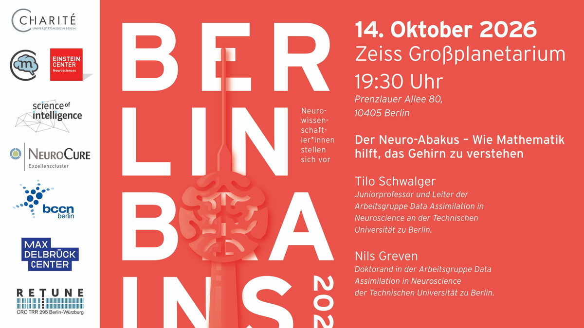Titelbild der Veranstaltung Berlin Brains: Der Neuro-Abakus - Wie Mathematik hilft, das Gehirn zu verstehen