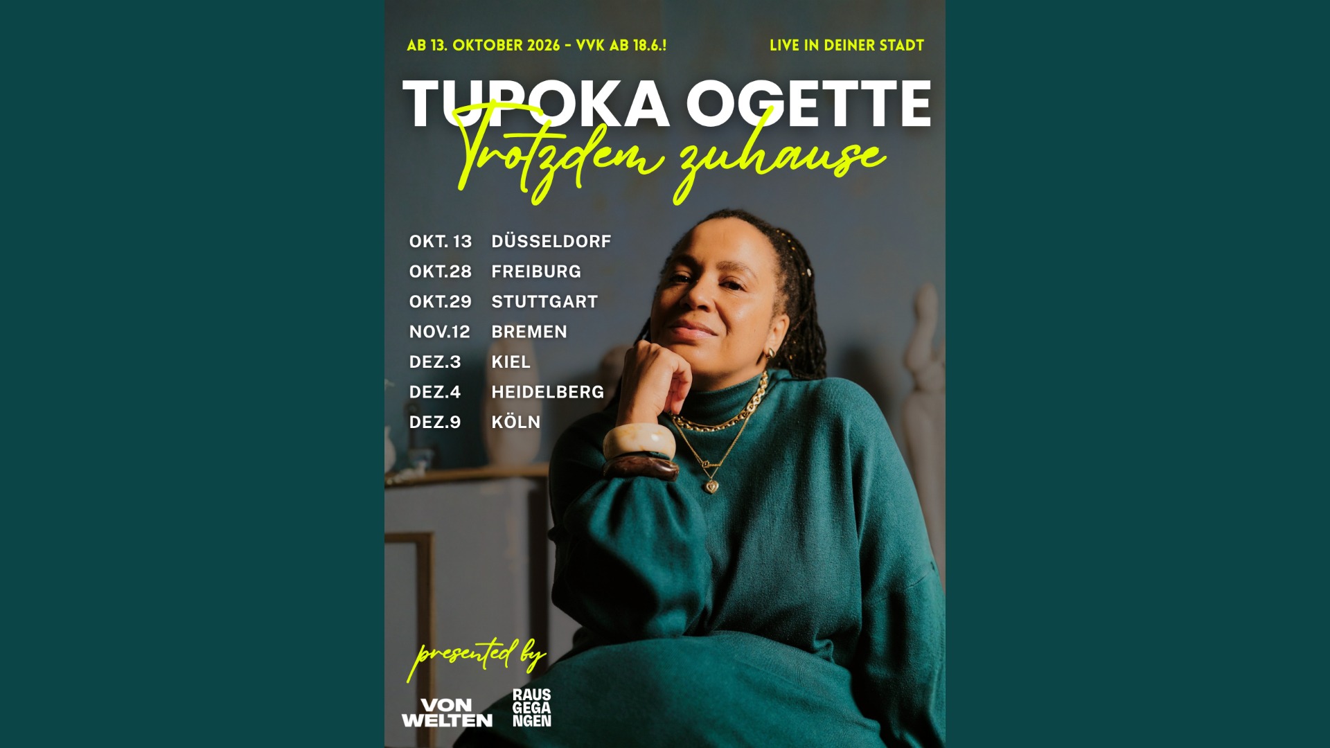 Tupoka Ogette - "Trotzdem Zuhause" (Lesung & Gespräch)