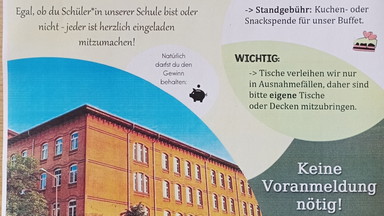 Flohmarkt auf dem Schulhof