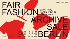 FAIR FASHION ARCHIVE SALE BY DAWN & ROTHOLZ