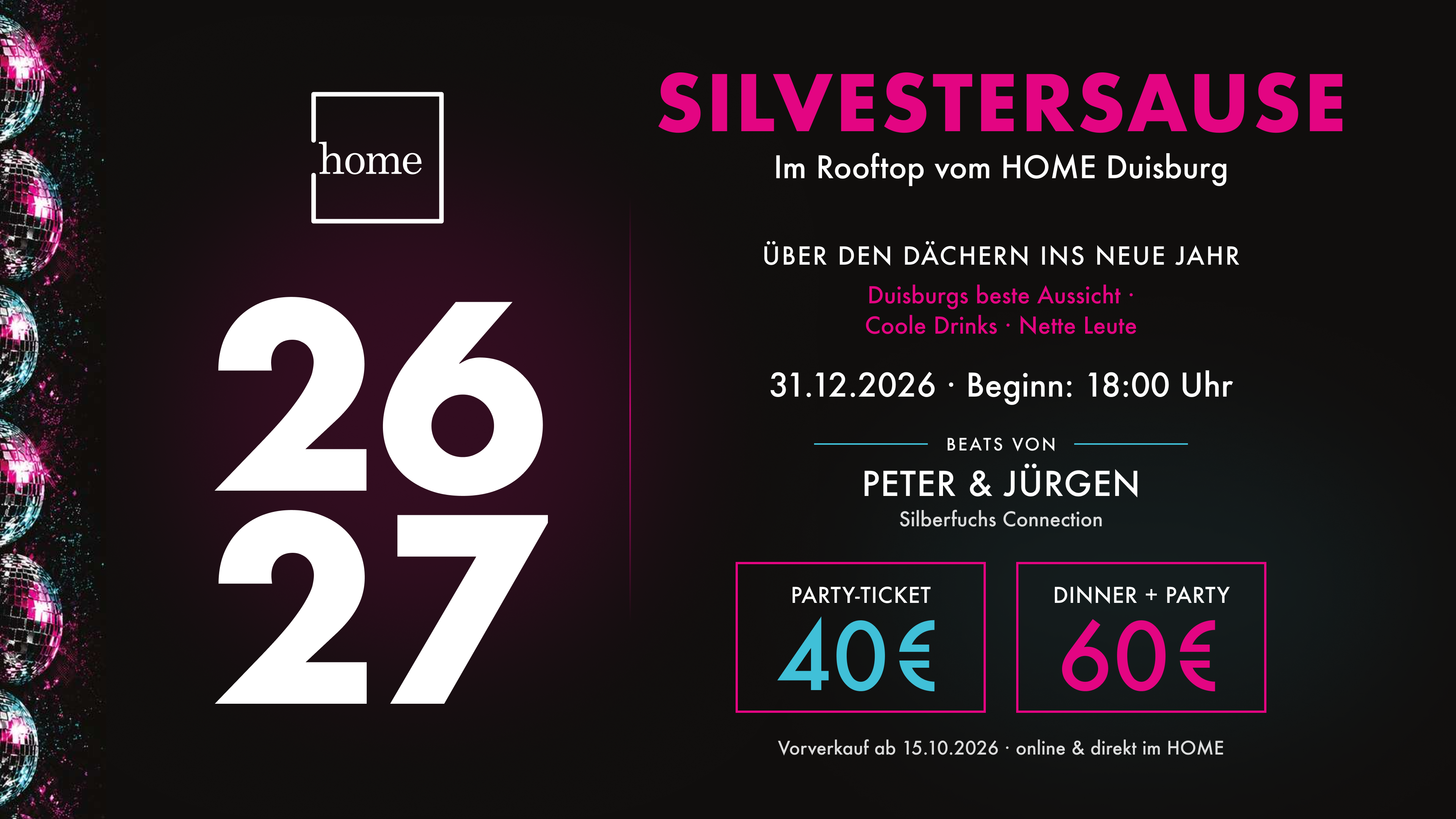 Silvestersause - Über den Dächern ins neue Jahr