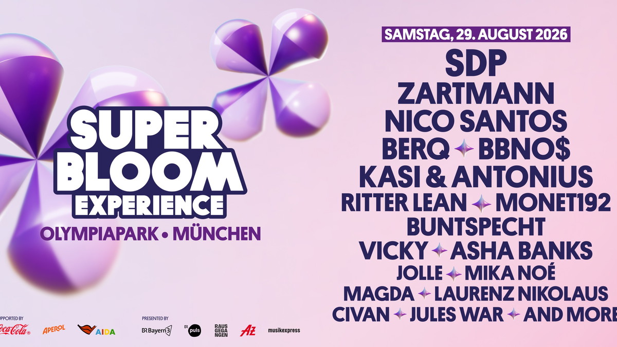 Titelbild der Veranstaltung SUPERBLOOM 2026 Experience Days – SAMSTAG