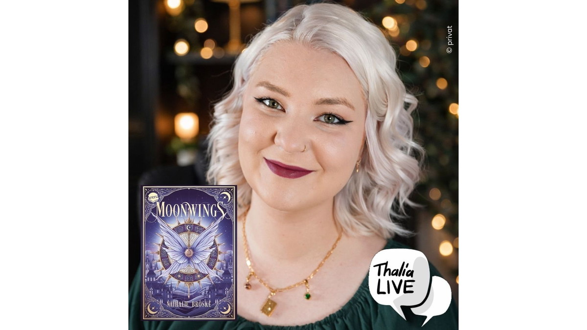 Titelbild der Veranstaltung Lesung mit Nathalie Bröske zu ihrem Romantasy-Debüt ,,Moonwings"