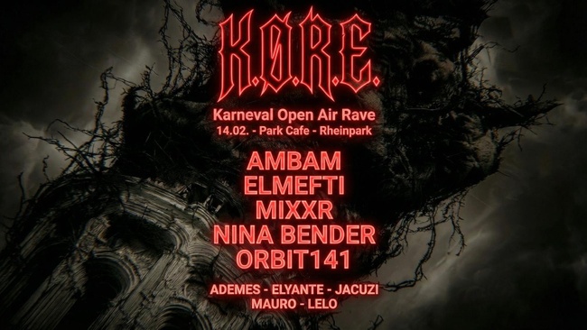 KØRE OPEN AIR KARNEVALSRAVE w/ ELMEFTI, AMBAM and more.