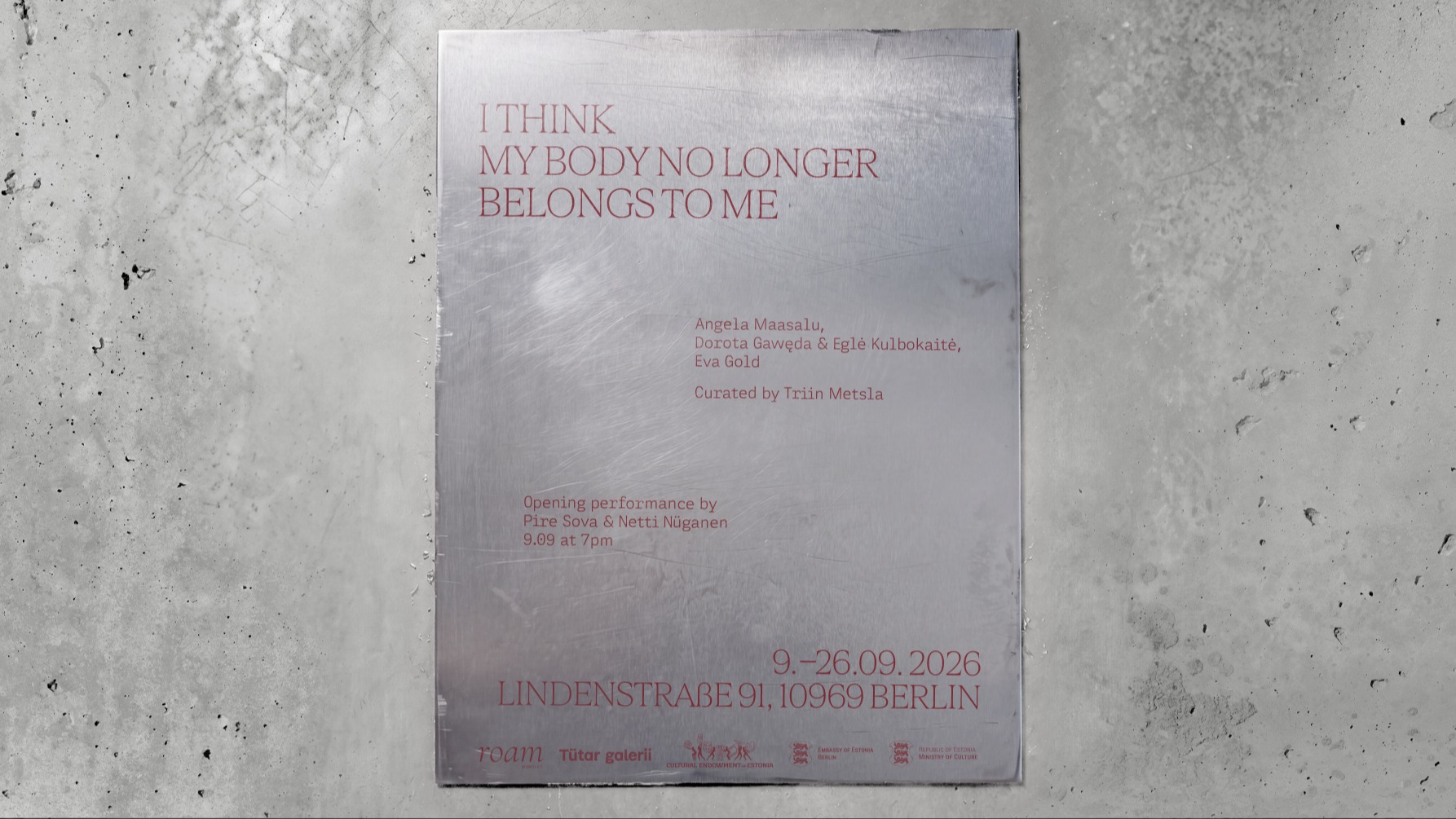 I Think My Body No Longer Belongs to Me