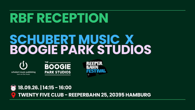 RBF - Schubert Music x Boogie Park reception