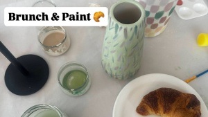 🥐✨ Brunch & Paint ✨🥐 Keramik bemalen I Matcha I MocktailsI Croissants