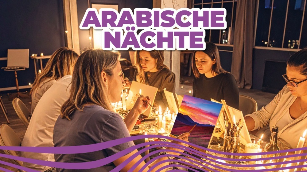 Malkurs - Arabische Nächte / Sand und Spachtelmasse
