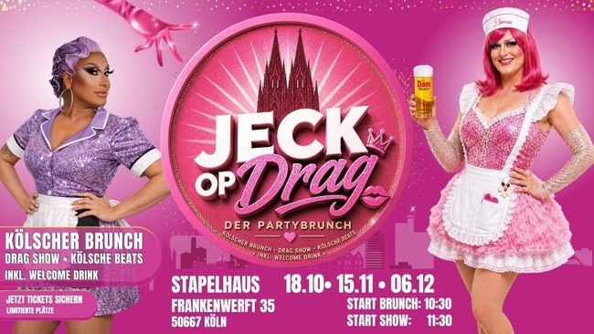 Jeck op Drag - Der Partybrunch