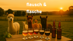 Flausch & Flasche - Alpaka Biertasting