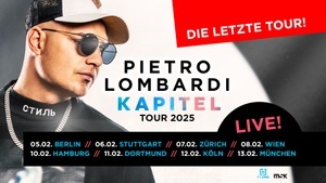 Pietro Lombardi – „Kapitel“ Tour 2025 | LIVE in Dortmund