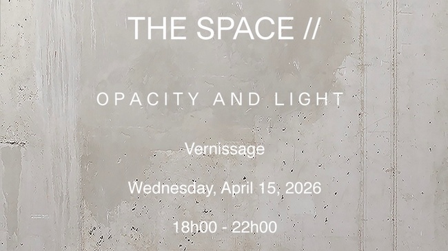Vernissage: OPACITY AND LIGHT