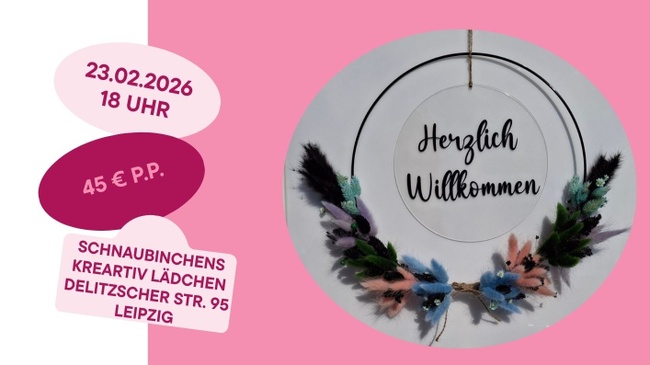 Workshop Trockenblumen Türkranz