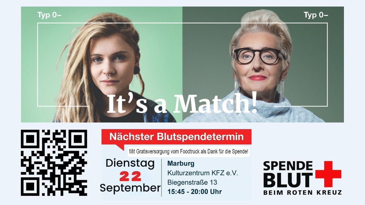 Titelbild der Veranstaltung DRK-Blutspende im KFZ mit kostenloser Food Truck Aktion als Dankeschön für die Spendenden