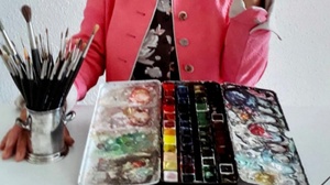 Künstlerinnenatelier - Aquarell-Workshop mit Ingrid Mizsenko