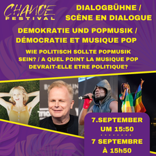 Panel: Demokratie und Popmusik – Wie politisch sollte Popmusik sein? @Chance Festival