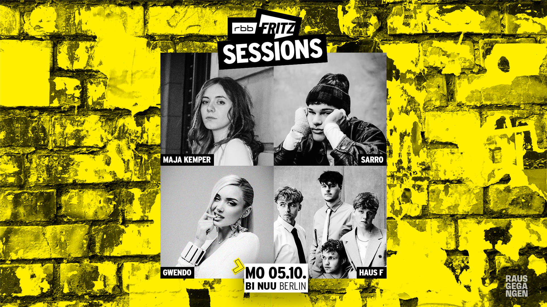 FritzSessions, Vol. 28 mit HAUS F, GWENDO, SARRO & MAJA KEMPER