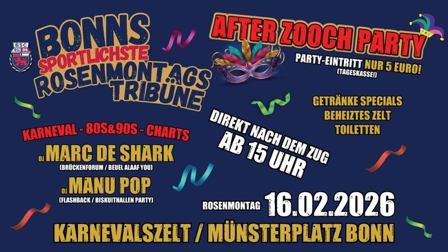 AFTER ZOOCH PARTY auf dem Münsterplatz