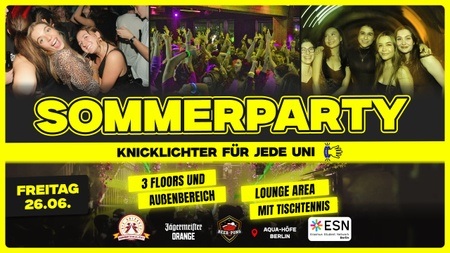 Sommerparty - AQUA Höfe | Fr, 26.06