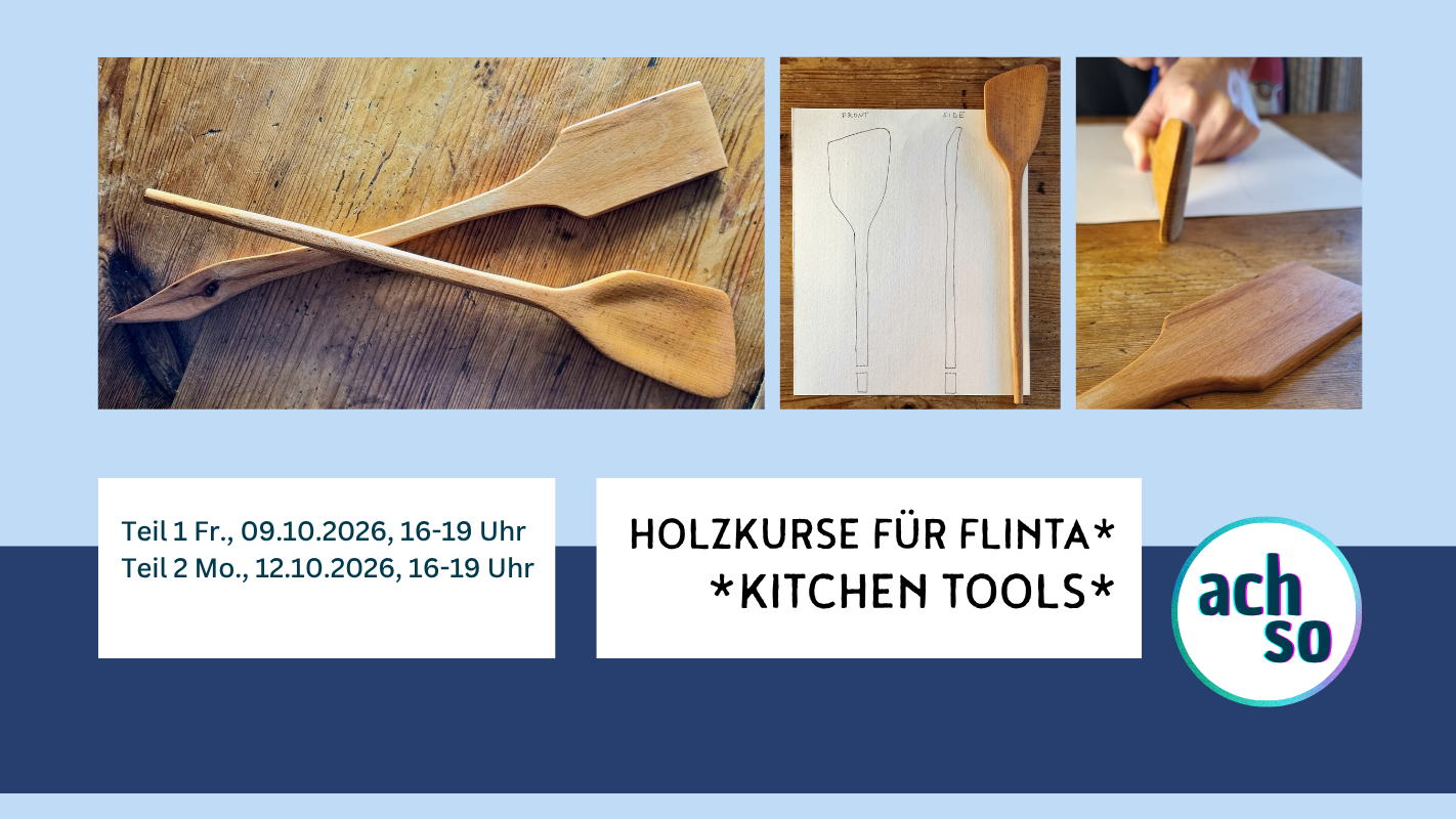 Holzkurs für FLINTA* – Kitchen Tools