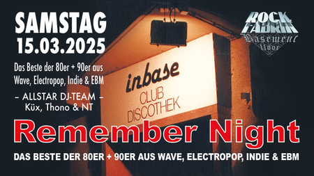 INBASE REMEMBER PARTY @ Rofa Basement