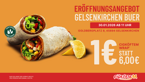 Cigköftem Neueröffnung in Gelsenkirchen-Buer mit 1€ Wrap Aktion