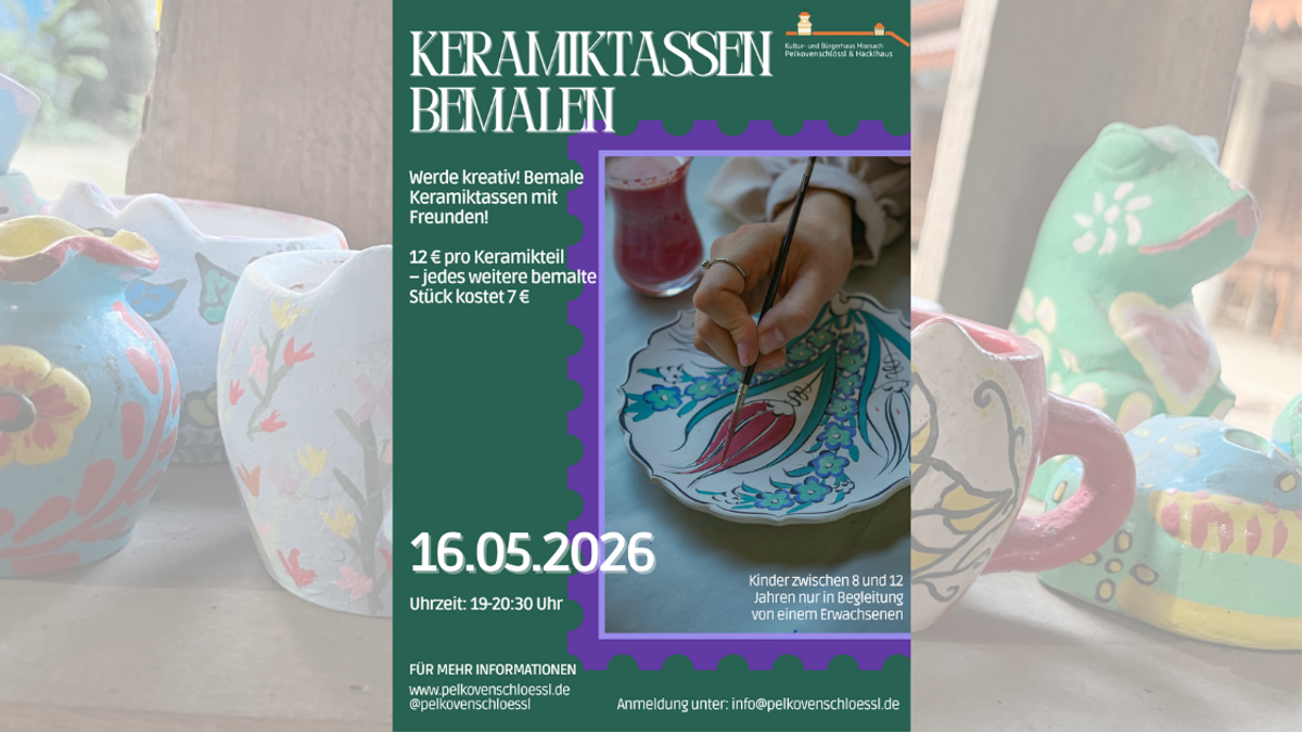 Werde kreativ! Keramiktassen bemalen