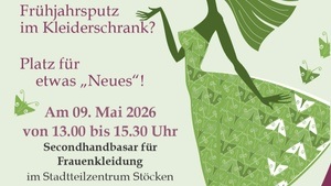 Secondhandbasar für Frauenkleidung