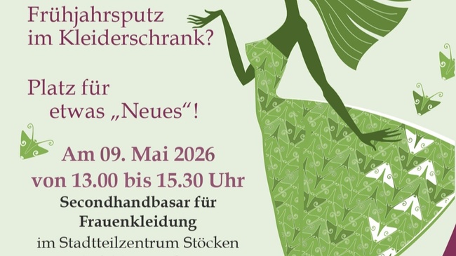 Secondhandbasar für Frauenkleidung