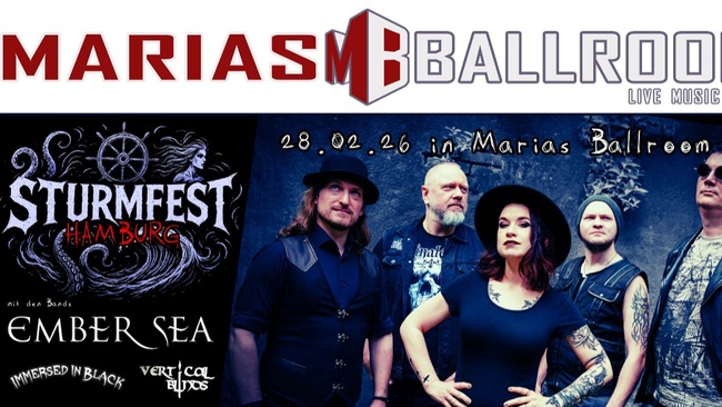 Sturmfest Hamburg: Ember Sea, Immersed In Black & Vertical Blinds