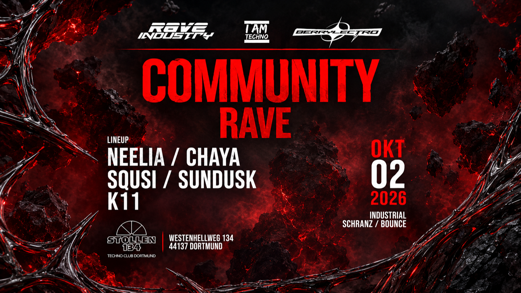 COMMUNITY RAVE with RAVEINDUSTRY & IAMTECHNO