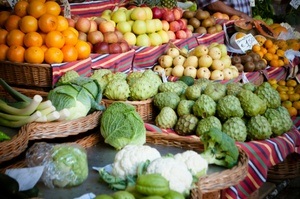 Wochenmarkt auf dem Goetheplatz