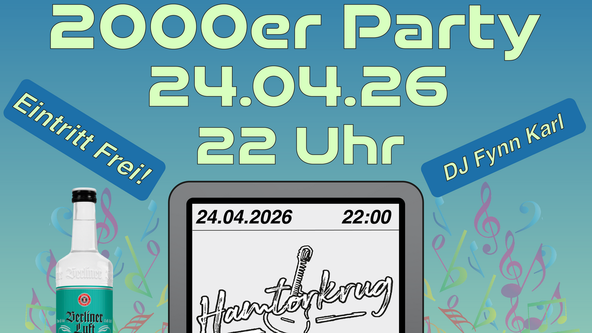 2000er Party mit DJ Fynn Karl im Hamtorkrug!