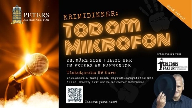 Krimidinner "Tod am Mikrofon"
