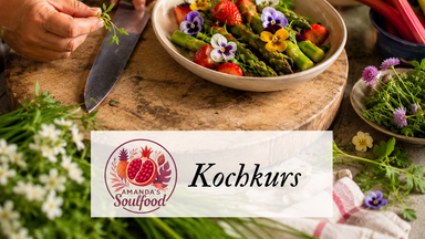 Lerne "The Art of Soulful Cooking", mit Spargel, Erdbeeren und Rhabarber den Sommer schmecken.
