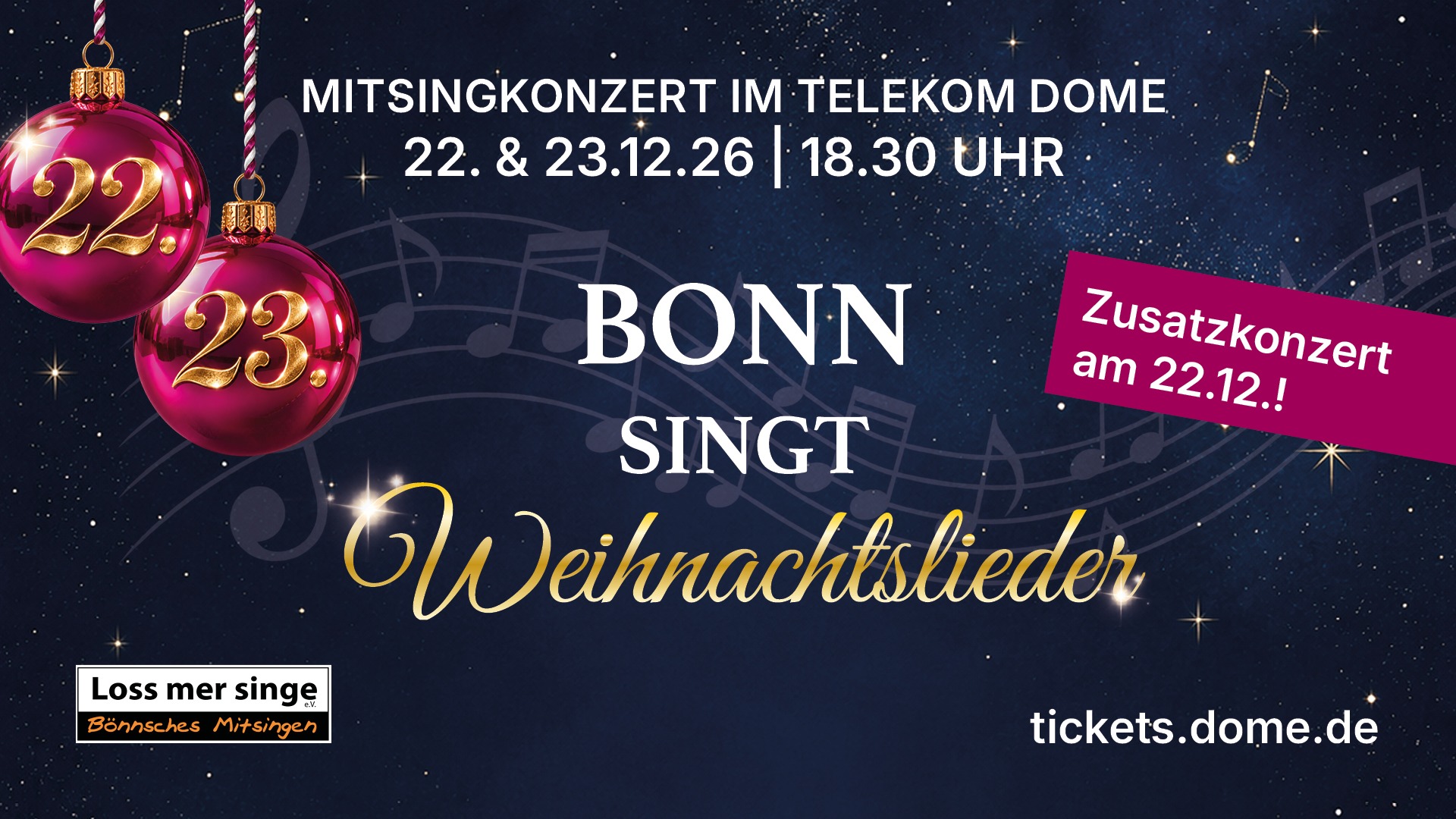 Bonn singt Weihnachtslieder 2026🎅🩷