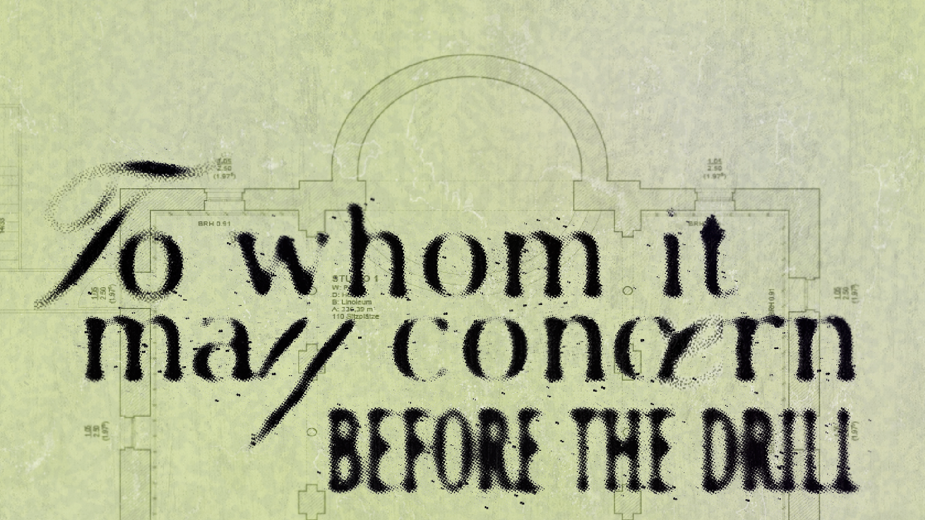 To whom it may concern: Before the drill
