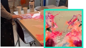 Splash & Flow Abstract Malworkshop Schüttkurs Kreative im Hamburg