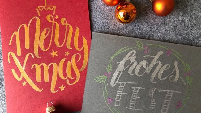 Handlettering Weihnachts-Workshop