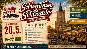 Feierabendmarkt Severinskirchplatz - Schlemmen & Schwaade